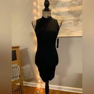 Black bodycon dress